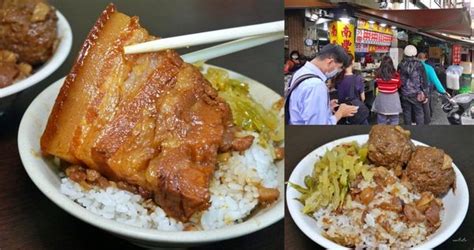 夢到很多魚|苓雅夜市老字號最會排隊的魯肉飯！苦瓜封包魚漿一口咬下超甘甜。